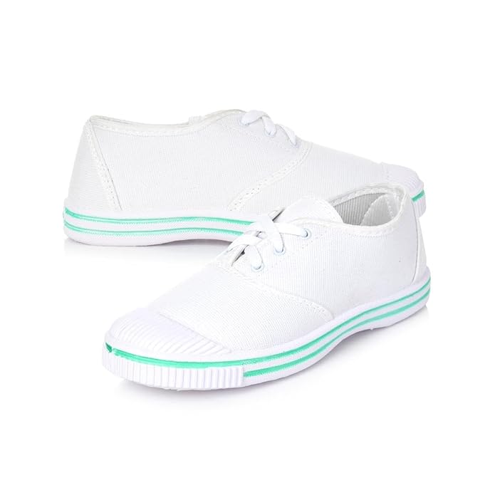 Shoegears Girls White Tennis Shoes